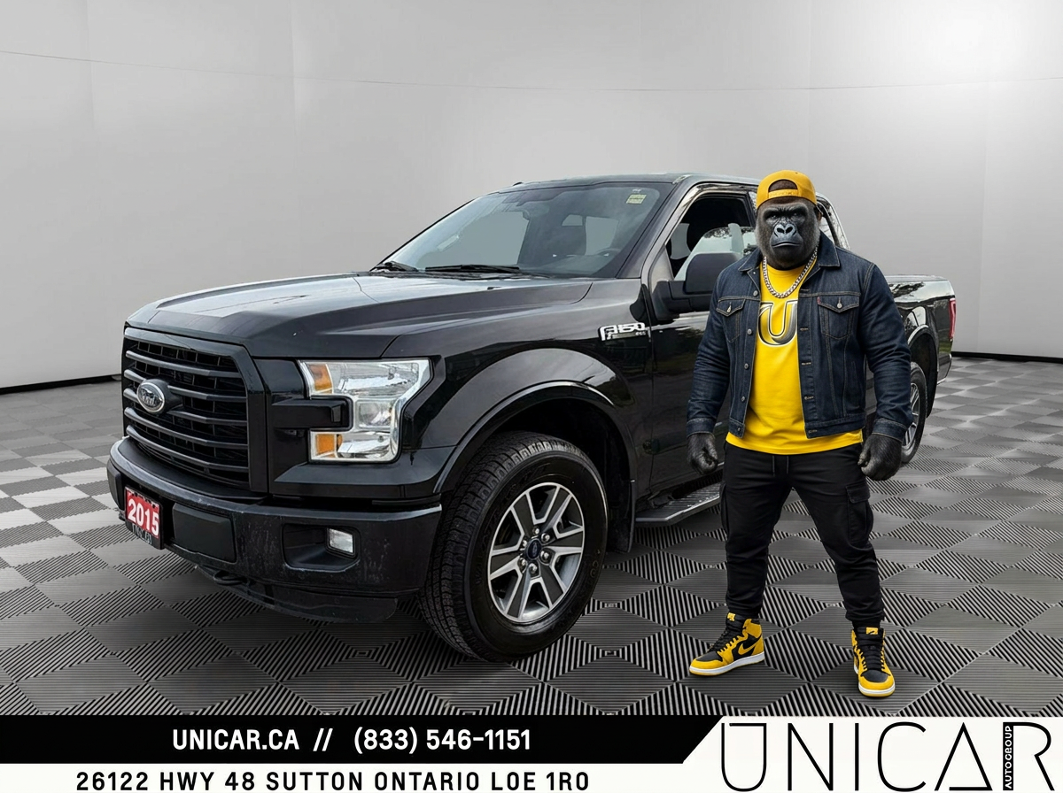 Gray 2015 Ford F-150 Pickup Truck Four-Wheel Drive Automatic