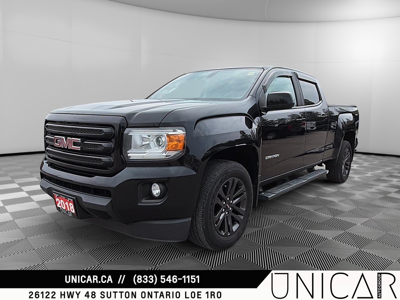 Black 2018 GMC Canyon Pickup Truck Four-Wheel Drive Automatic
