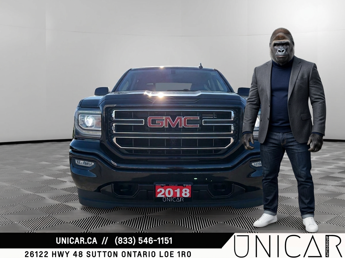 Black 2018 GMC Sierra 1500 Pickup Truck Four-Wheel Drive Automatic