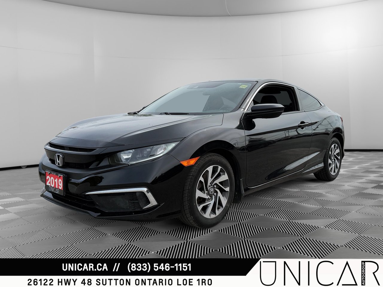 Black 2019 Honda Civic Coupe Coupe Front-Wheel Drive Manual