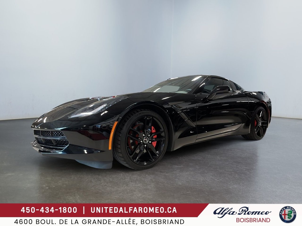 Black 2015 Chevrolet Corvette Coupe Rear-Wheel Drive Automatic