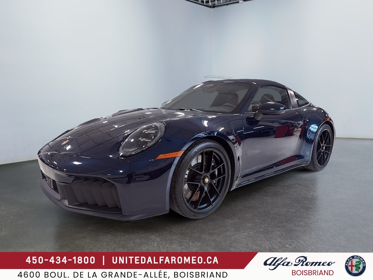 Gentian Blue Metallic 2026 Porsche 911 Targa 4 GTS Cabriolet AWD Convertible All-Wheel Drive Automatic
