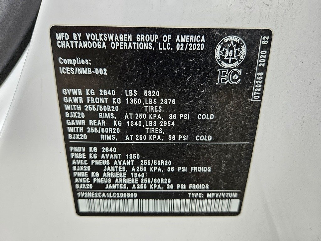 2020 Volkswagen Atlas Cross Sport EXECLINE