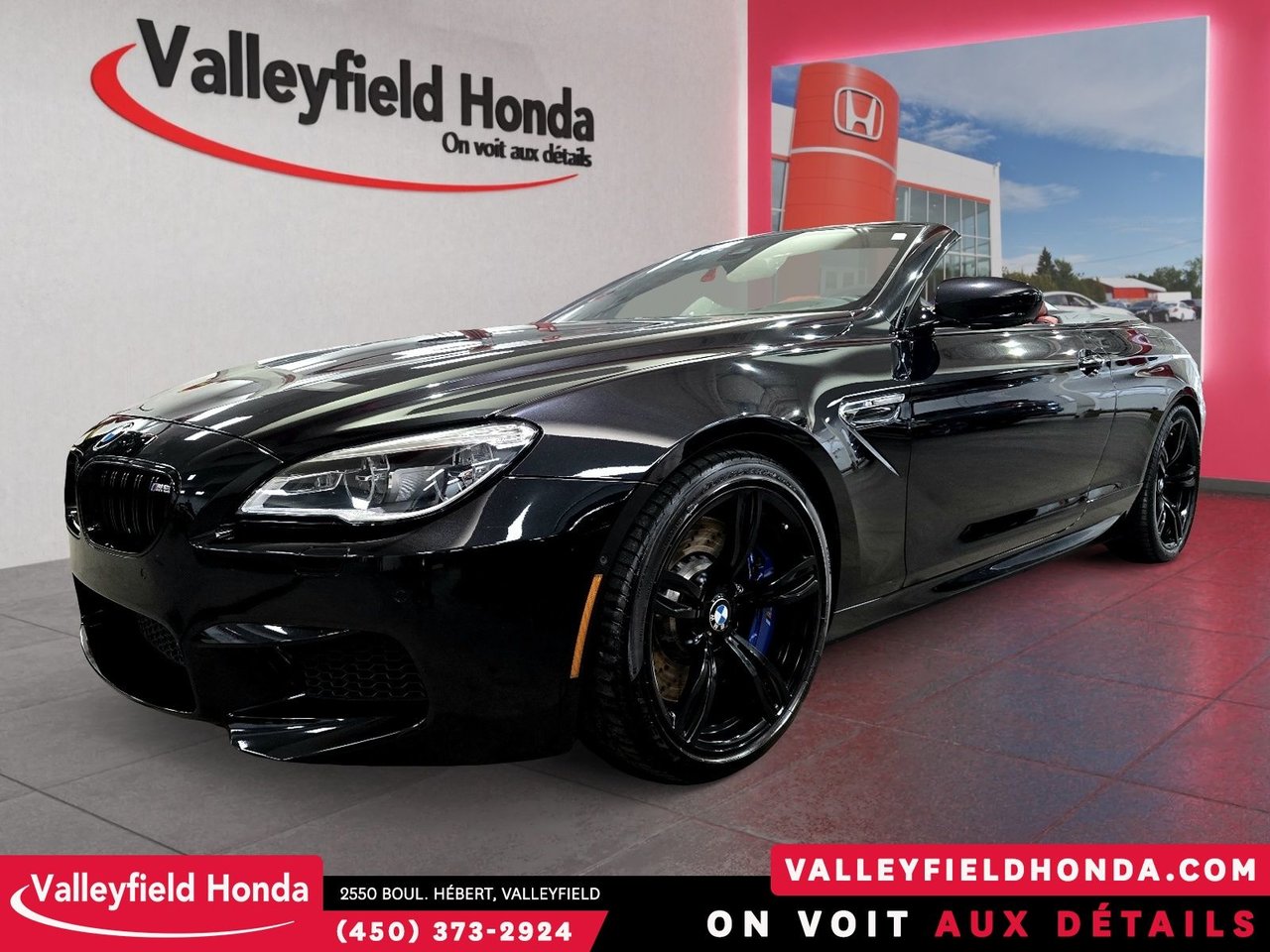 Red (Ruby Black Metallic) 2016 BMW M6 Convertible Rear-Wheel Drive