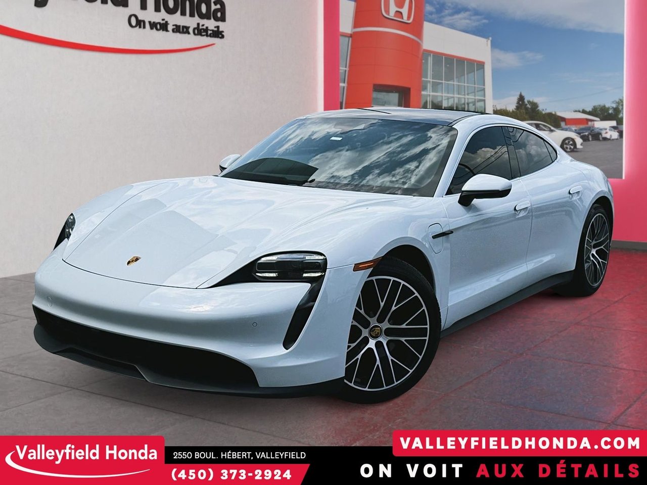 White 2022 Porsche Taycan Sedan All-Wheel Drive Automatic