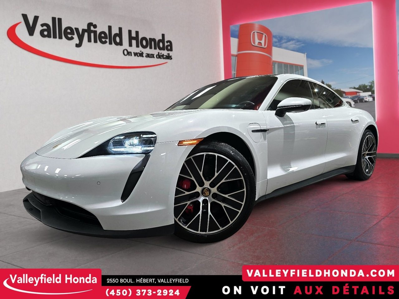 White 2022 Porsche Taycan Sedan All-Wheel Drive Automatic
