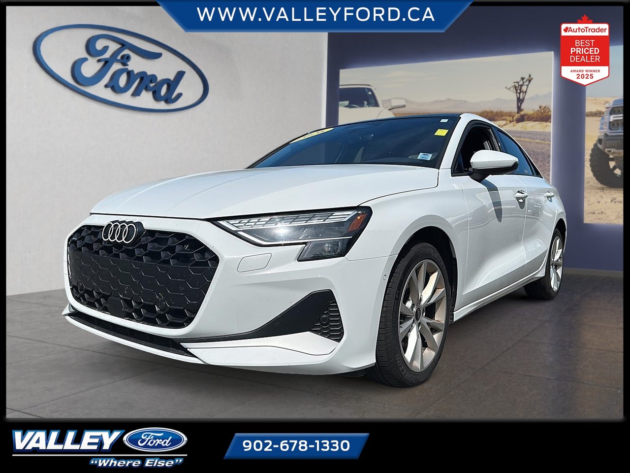 White 2026 Audi A3 Sedan Automatic
