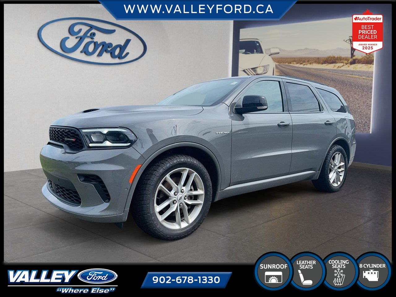 Gray 2025 Dodge Durango R/T AWD SUV / Crossover All-Wheel Drive Automatic