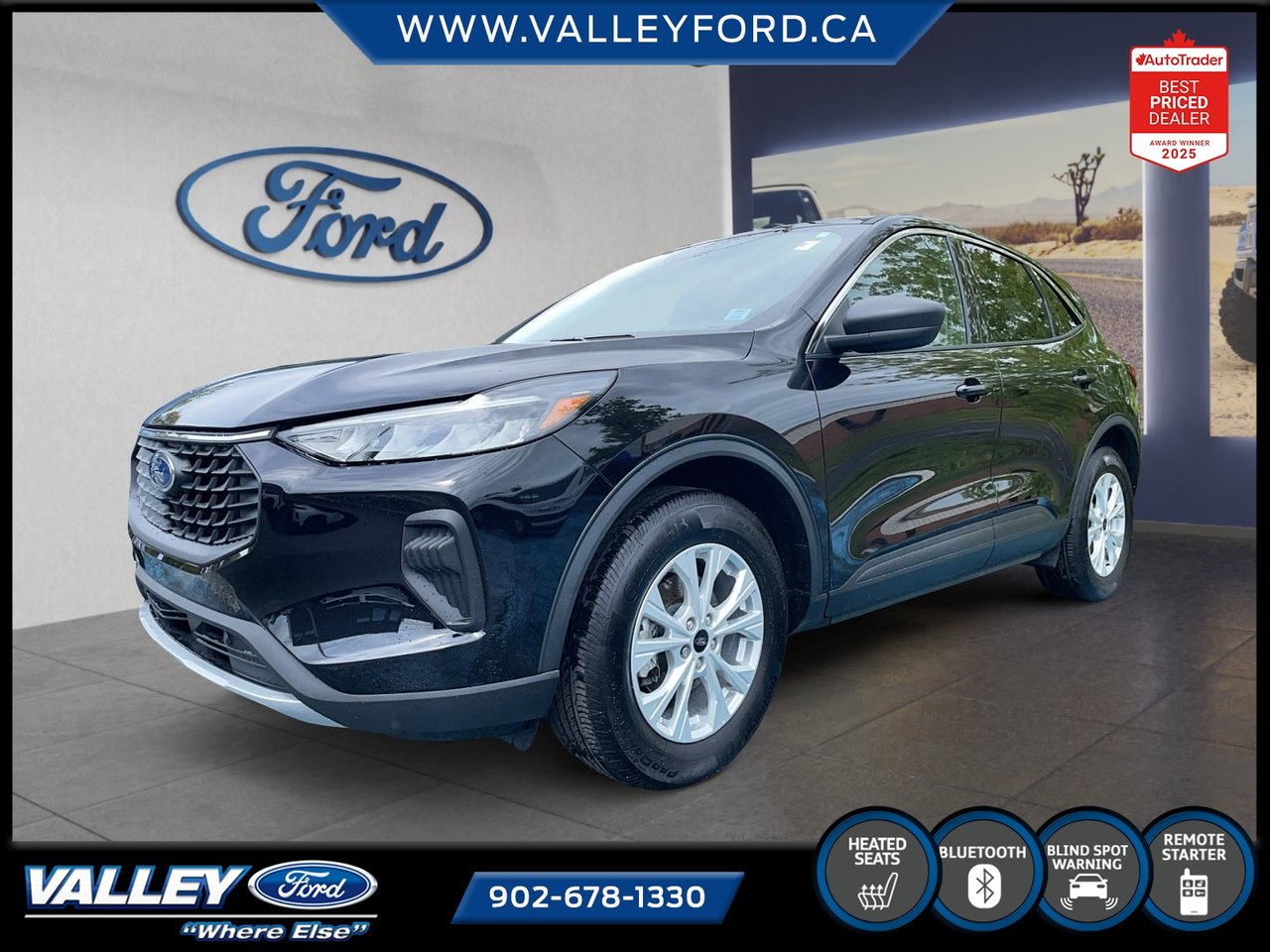 Black 2024 Ford Escape Active AWD SUV / Crossover All-Wheel Drive Automatic