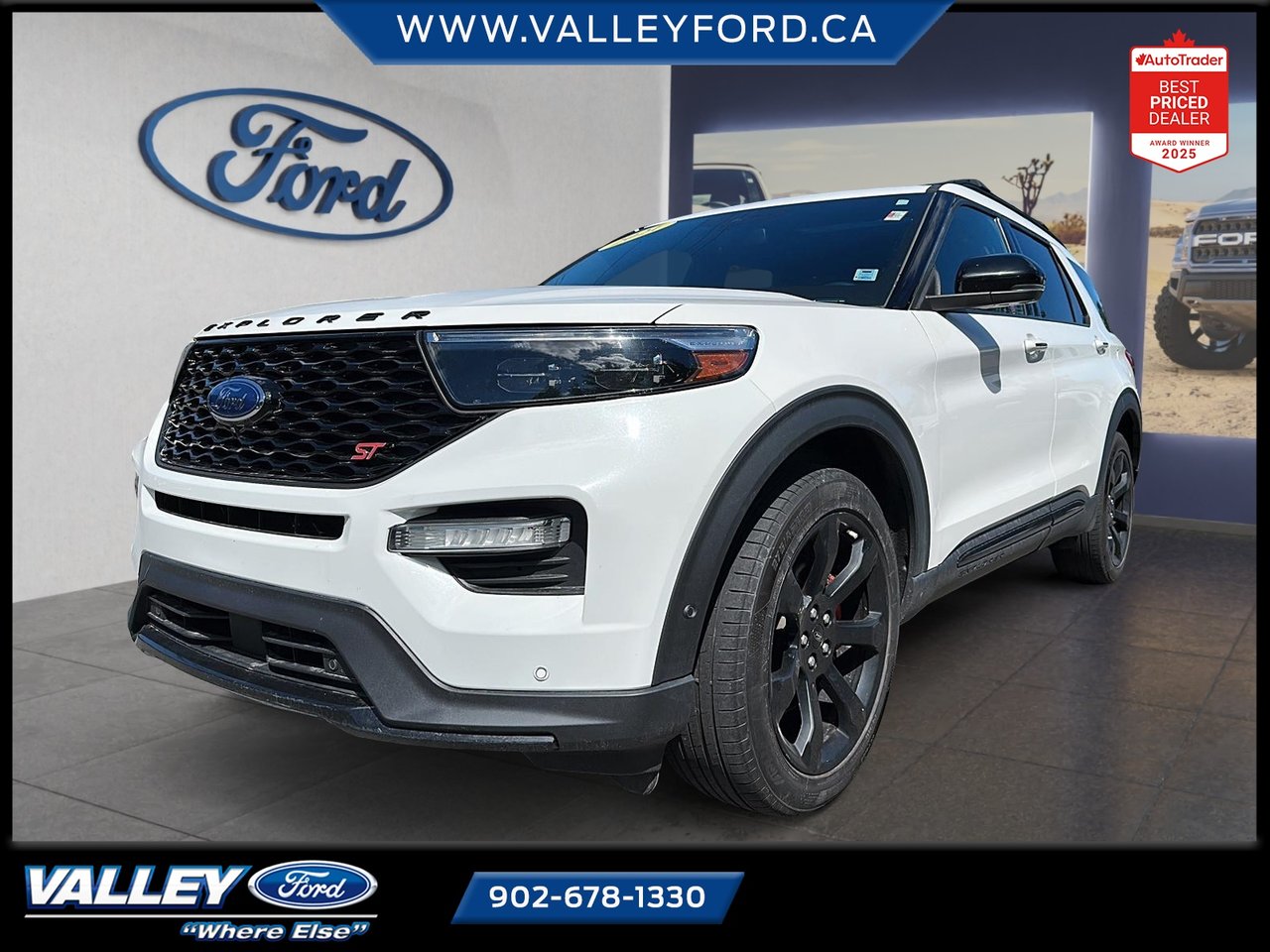 White 2021 Ford Explorer SUV / Crossover All-Wheel Drive Automatic