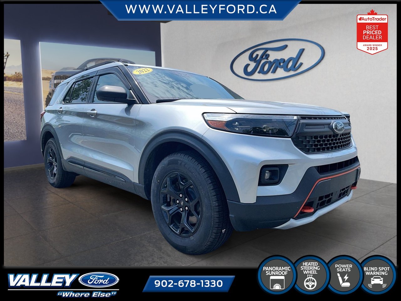 Silver 2022 Ford Explorer Timberline AWD SUV / Crossover All-Wheel Drive Automatic