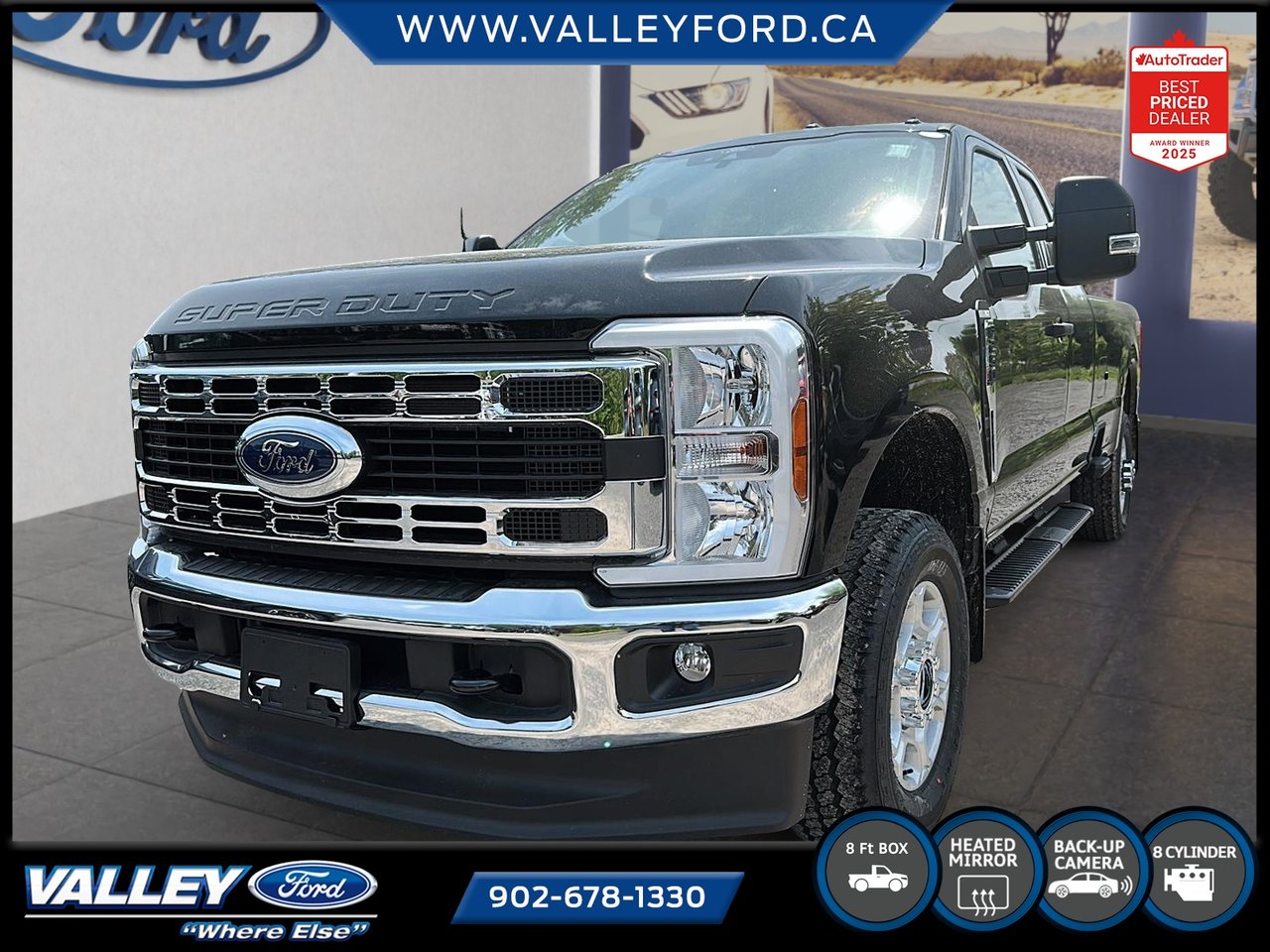 AGATE BLACK METALLIC 2026 Ford F-250 Super Duty XLT SuperCab 4WD Pickup Truck Four-Wheel Drive 
