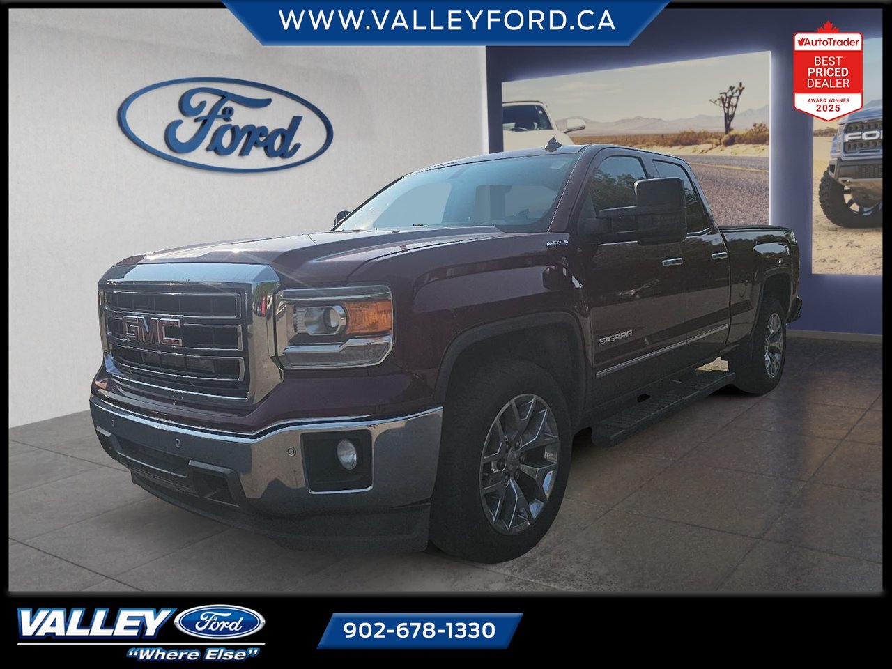 Red 2014 GMC Sierra 1500 Pickup Truck Four-Wheel Drive Automatic
