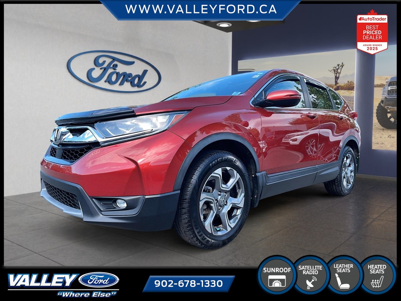Red 2019 Honda CR-V EX-L AWD SUV / Crossover All-Wheel Drive Continuously Variable Transmission