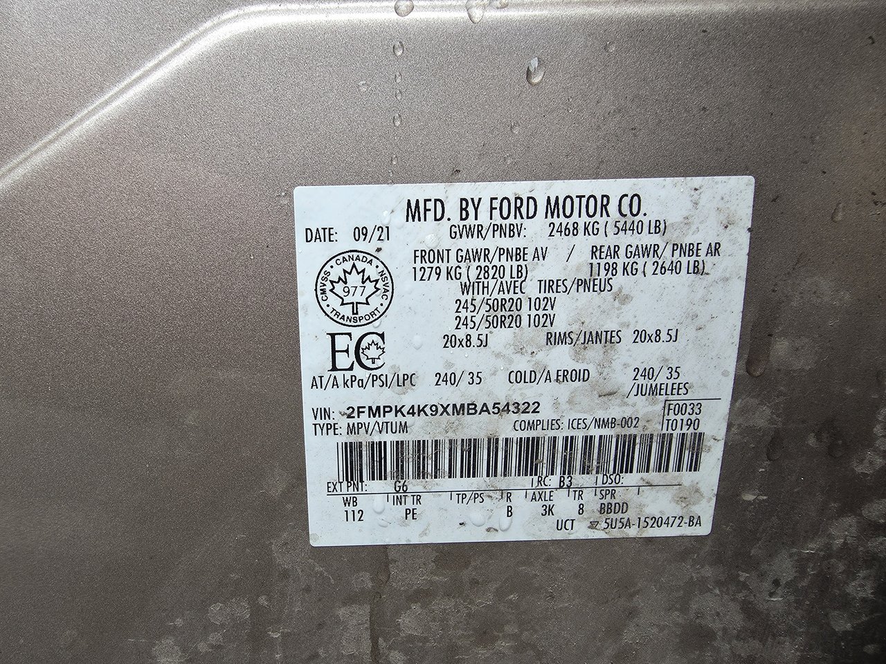 2021 Ford Edge TITANIUM