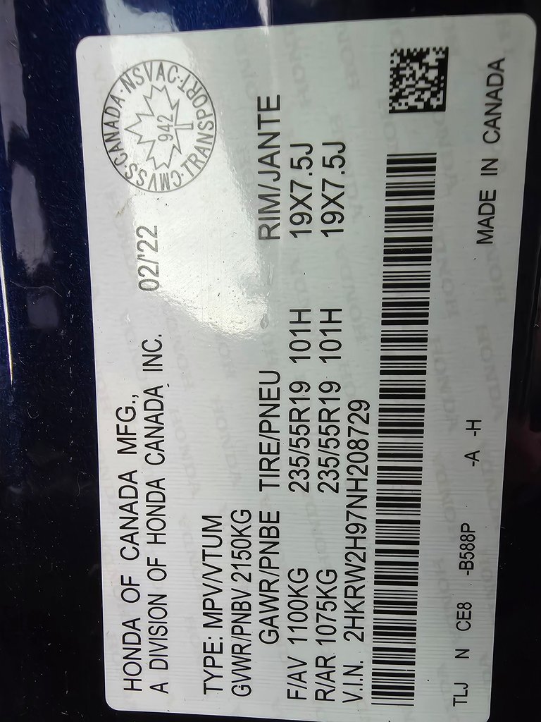 Honda CR-V TOURING 2022