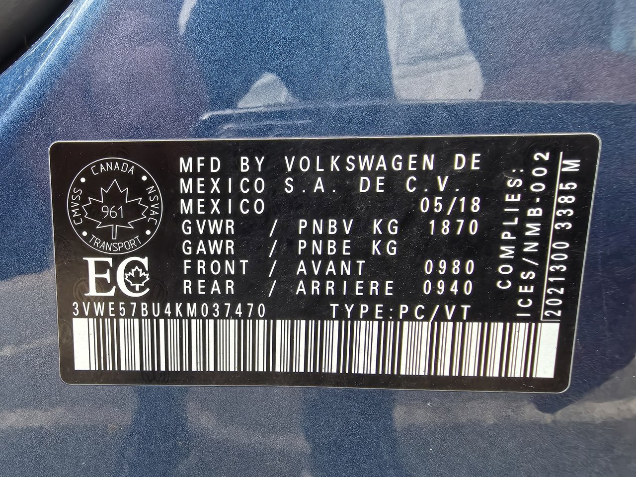 2019 Volkswagen Jetta HIGHLINE