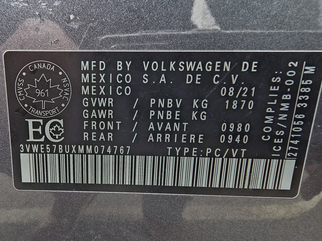 2021 Volkswagen Jetta HIGHLINE