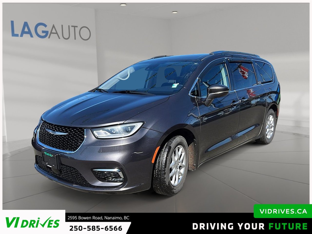 Gray 2021 Chrysler Pacifica Touring L FWD Minivan Front-Wheel Drive Automatic