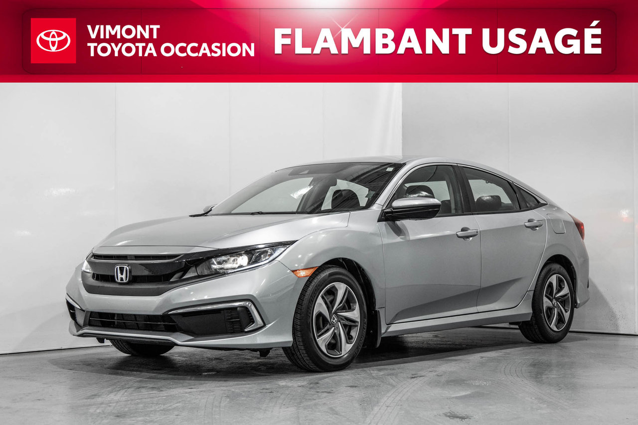 Silver 2021 Honda Civic Sedan Front-Wheel Drive Continuously Variable Transmission