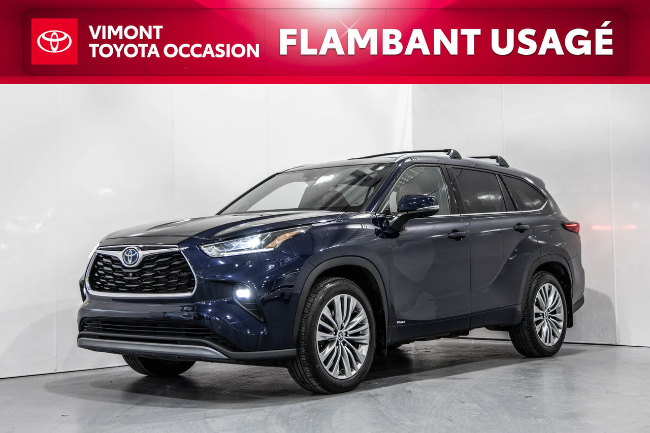 Blue 2023 Toyota Highlander Hybrid Platinum AWD SUV / Crossover All-Wheel Drive Automatic