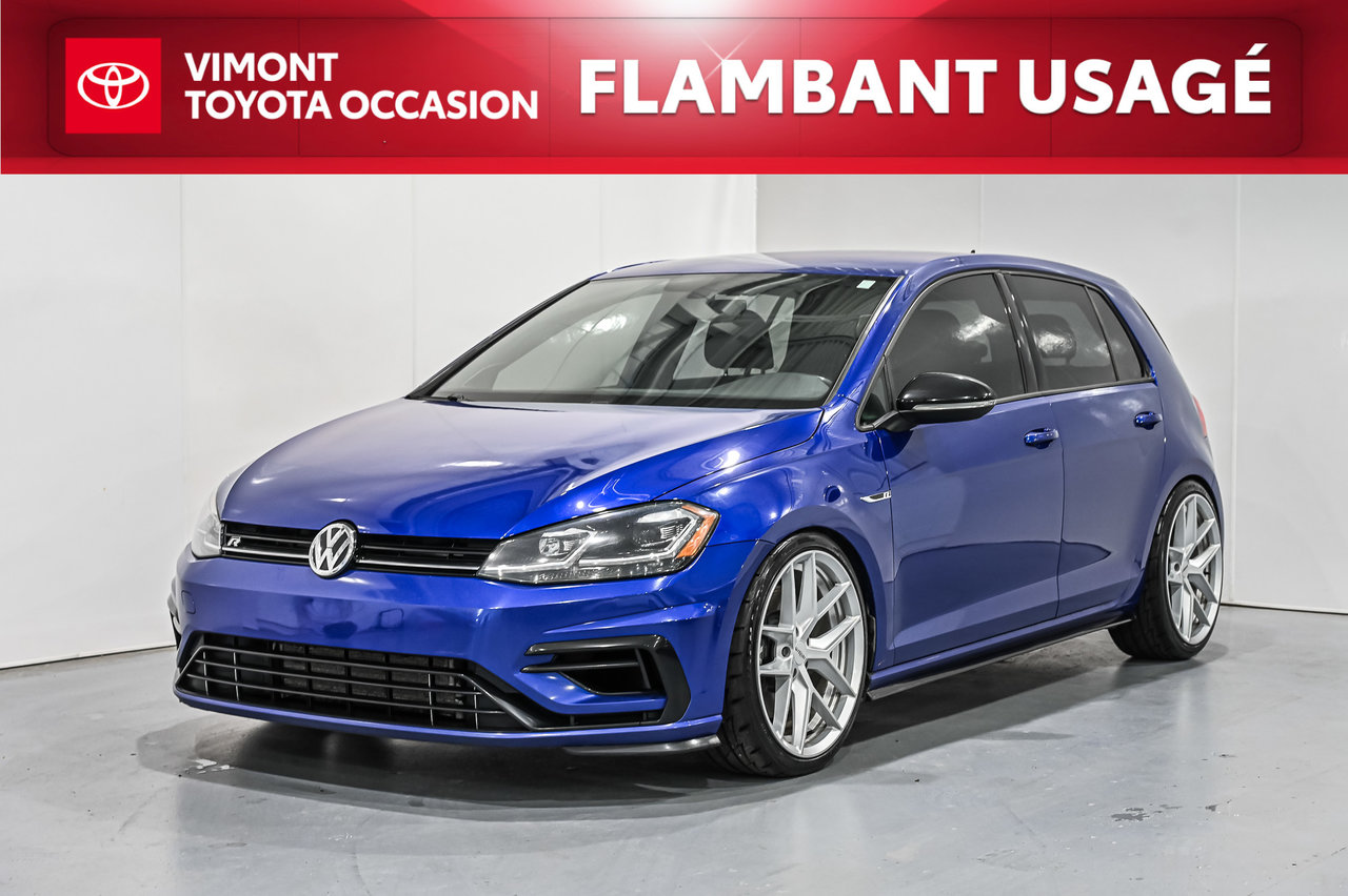 Blue 2018 Volkswagen Golf R Hatchback All-Wheel Drive Manual