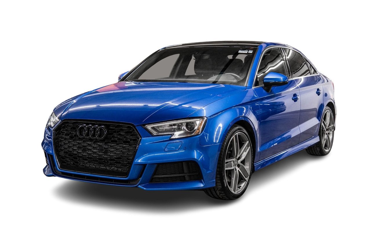 Blue 2020 Audi A3 Sedan All-Wheel Drive Automatic