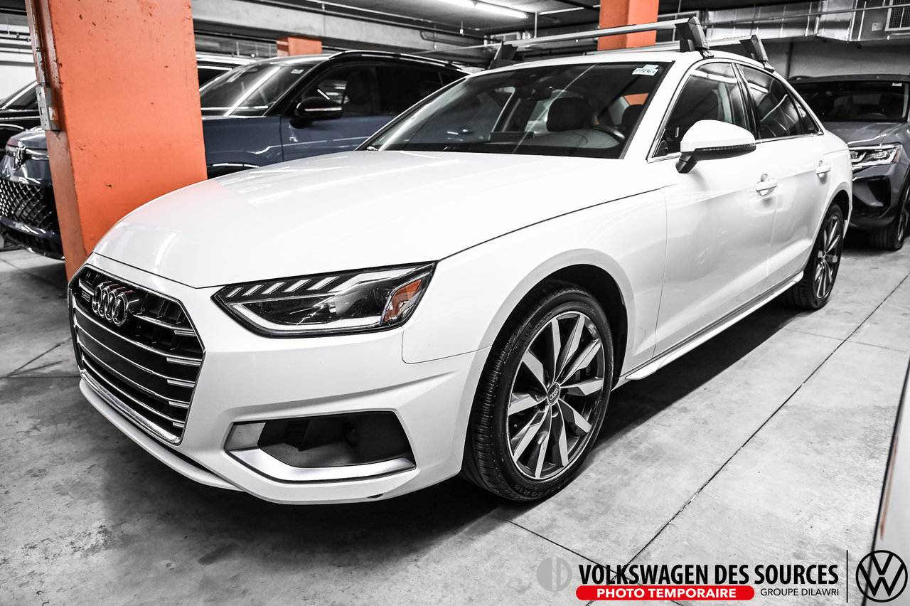 White 2020 Audi A4 Sedan Automatic