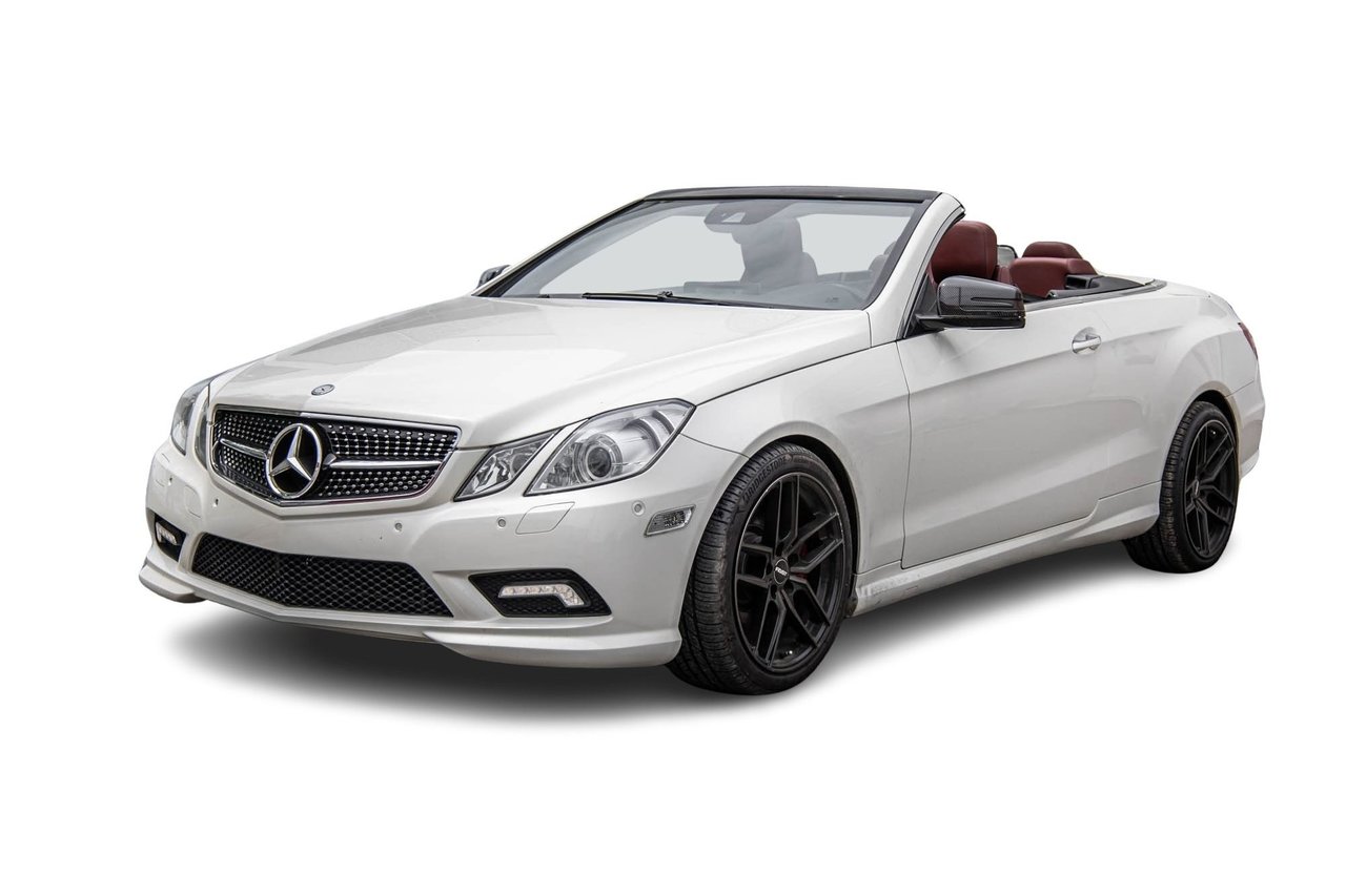 Calcite White 2011 Mercedes-Benz E-Class Convertible Rear-Wheel Drive Automatic