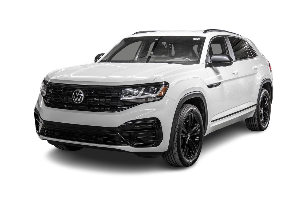 Pure White 2022 Volkswagen Atlas Cross Sport SUV / Crossover All-Wheel Drive Automatic