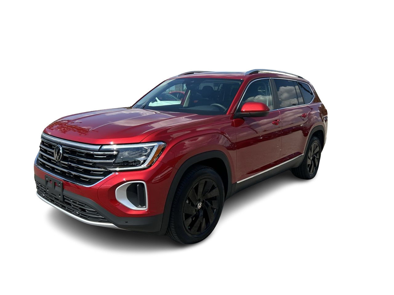 New 2024 Aurora Red Chroma Volkswagen Highline image 3