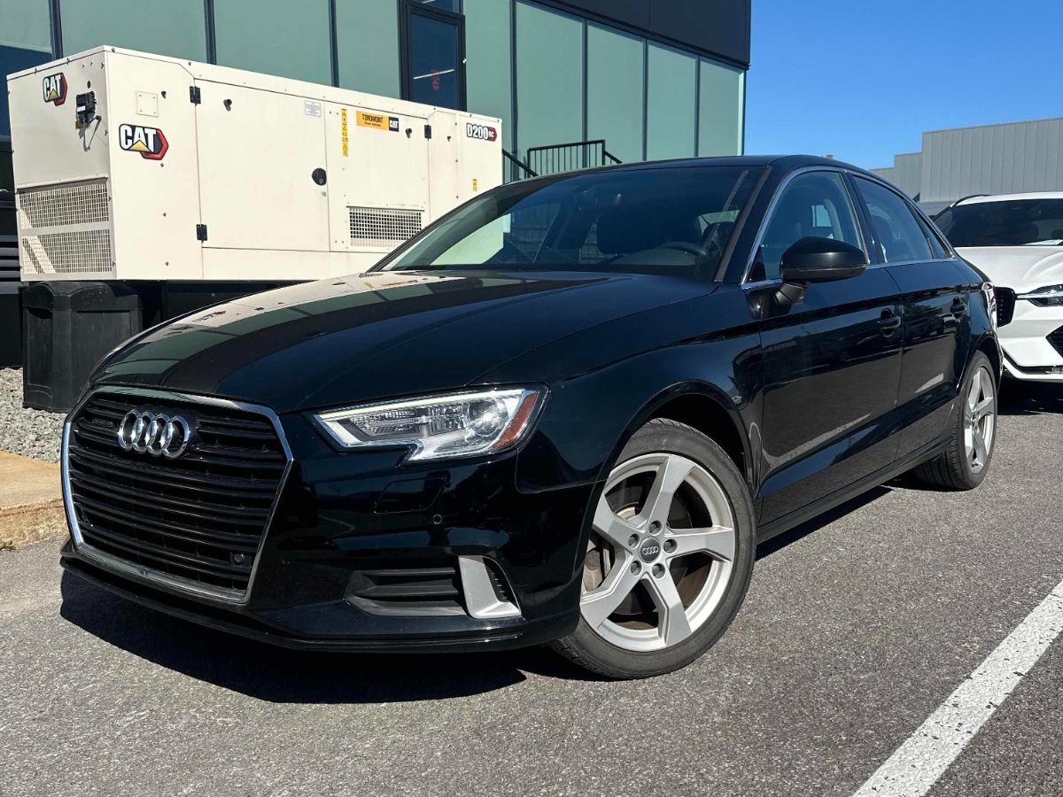 Black 2019 Audi A3 Sedan All-Wheel Drive Automatic