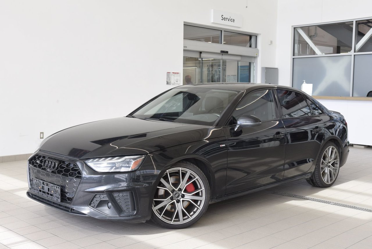 Black 2023 Audi A4 Sedan  Automatic