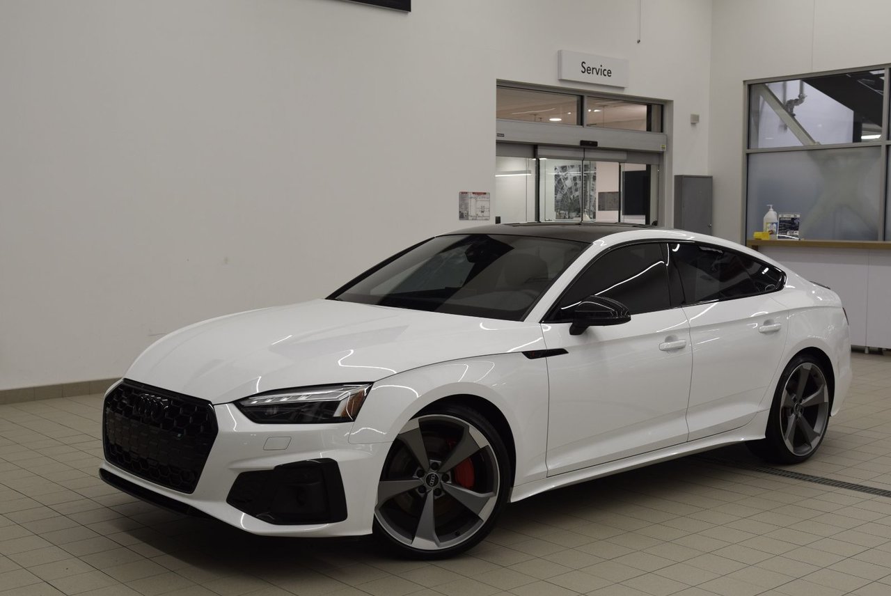 White 2023 Audi A5 Sportback Sedan  Automatic