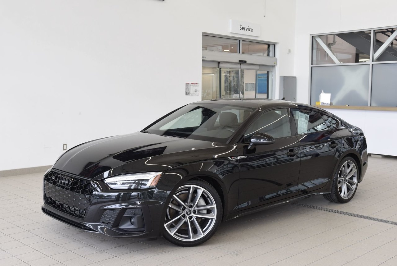 Black 2021 Audi A5 Sportback Sedan  Automatic