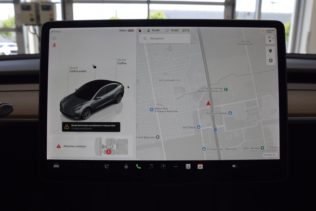 Tesla MODEL 3 SR+CUIR+TOIT PANO+LED+NAV 2022 CAMERA+IMPECCABLE+AUTOPILOT