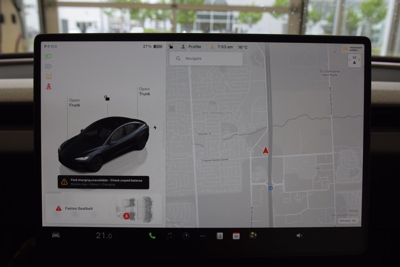 Tesla MODEL 3 LONG RANGE+AWD+FULL SELF DRIVING!! 2024 BAS KM+LED+NAV+AUTOPILOT