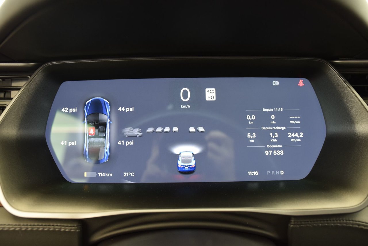 Tesla Model S LONG RANGE+AWD+660 KM+LED 2021 NAV+CAMERA+CUIR+TOIT PANO+