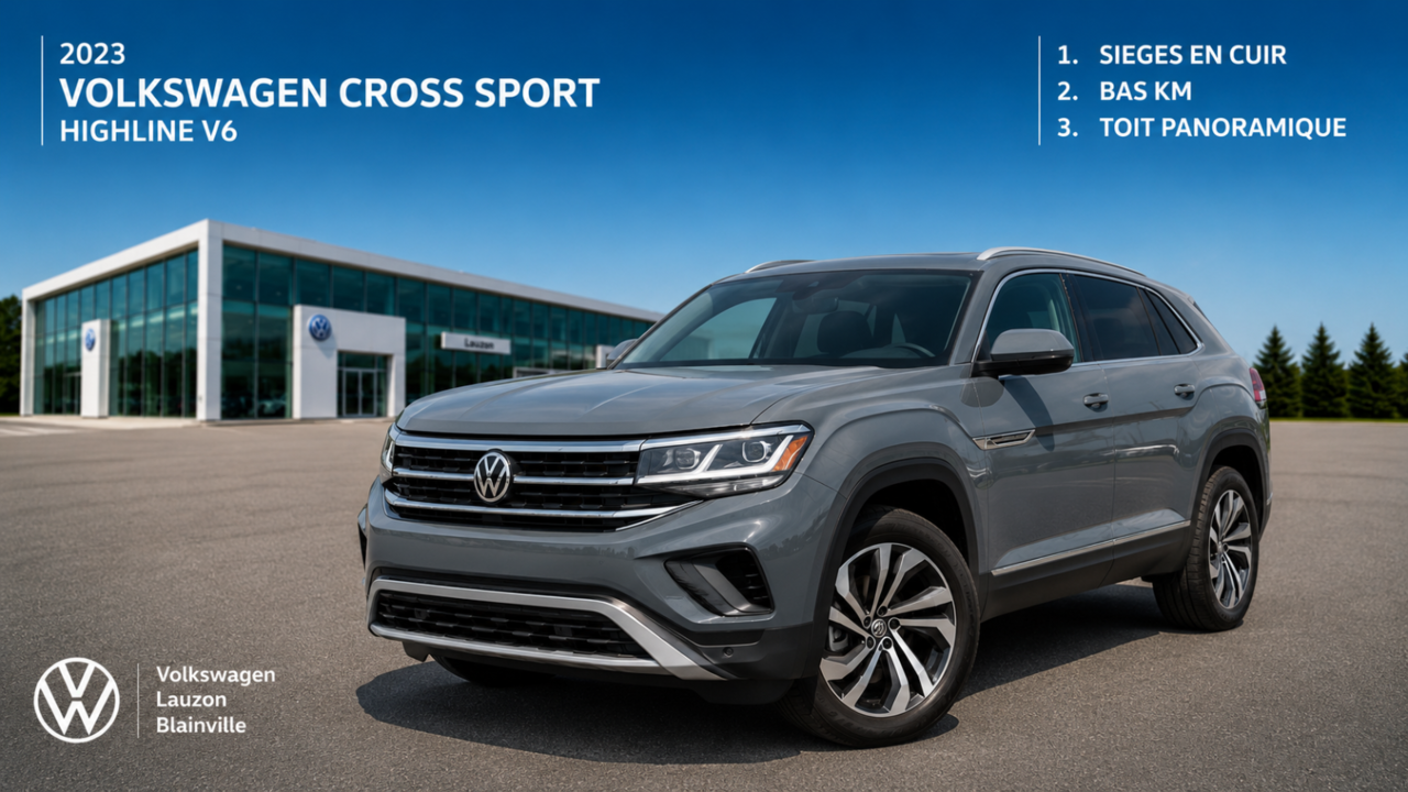 Gray 2023 Volkswagen Atlas Cross Sport SUV / Crossover Automatic