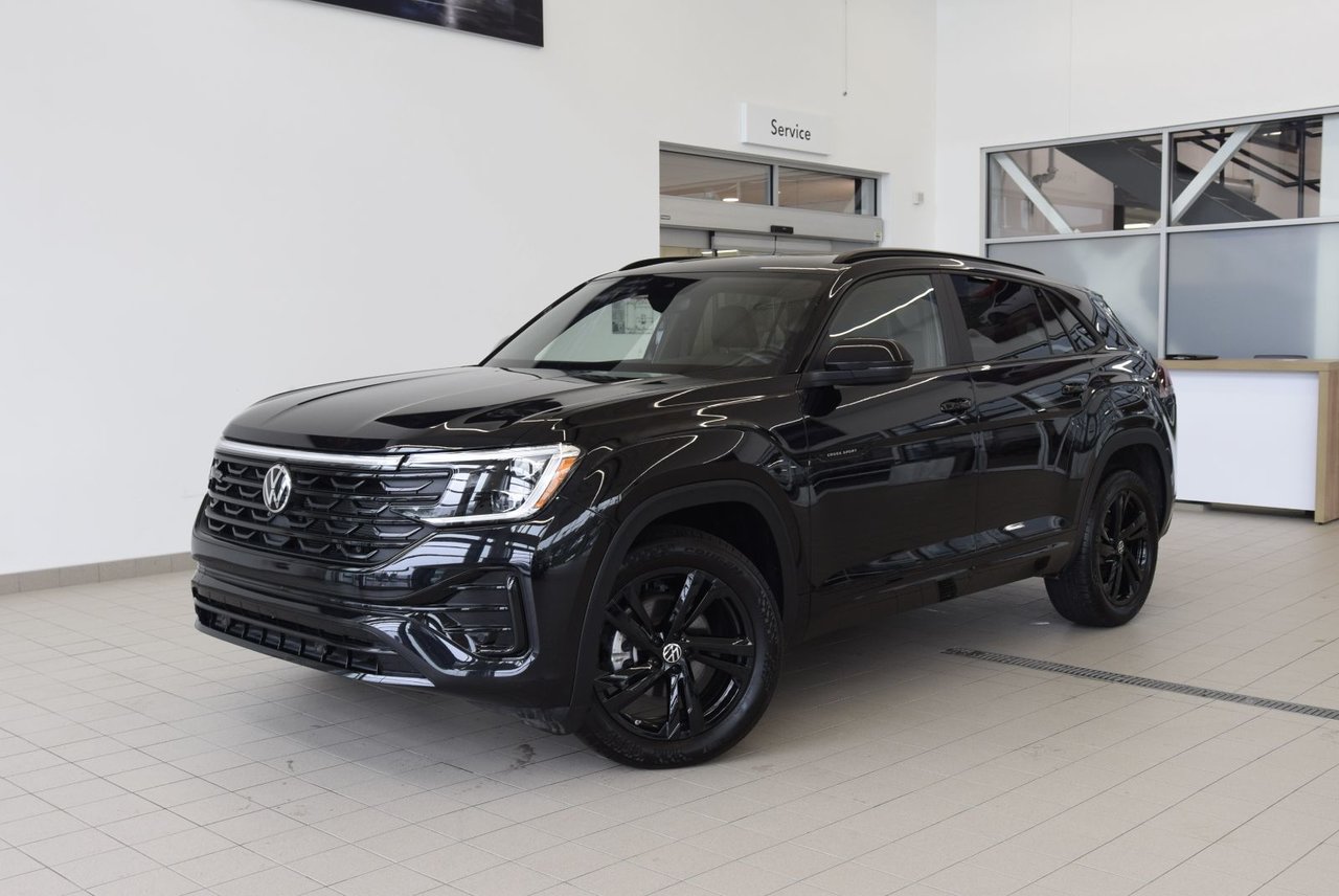 Black 2025 Volkswagen Atlas Cross Sport SUV / Crossover  Automatic