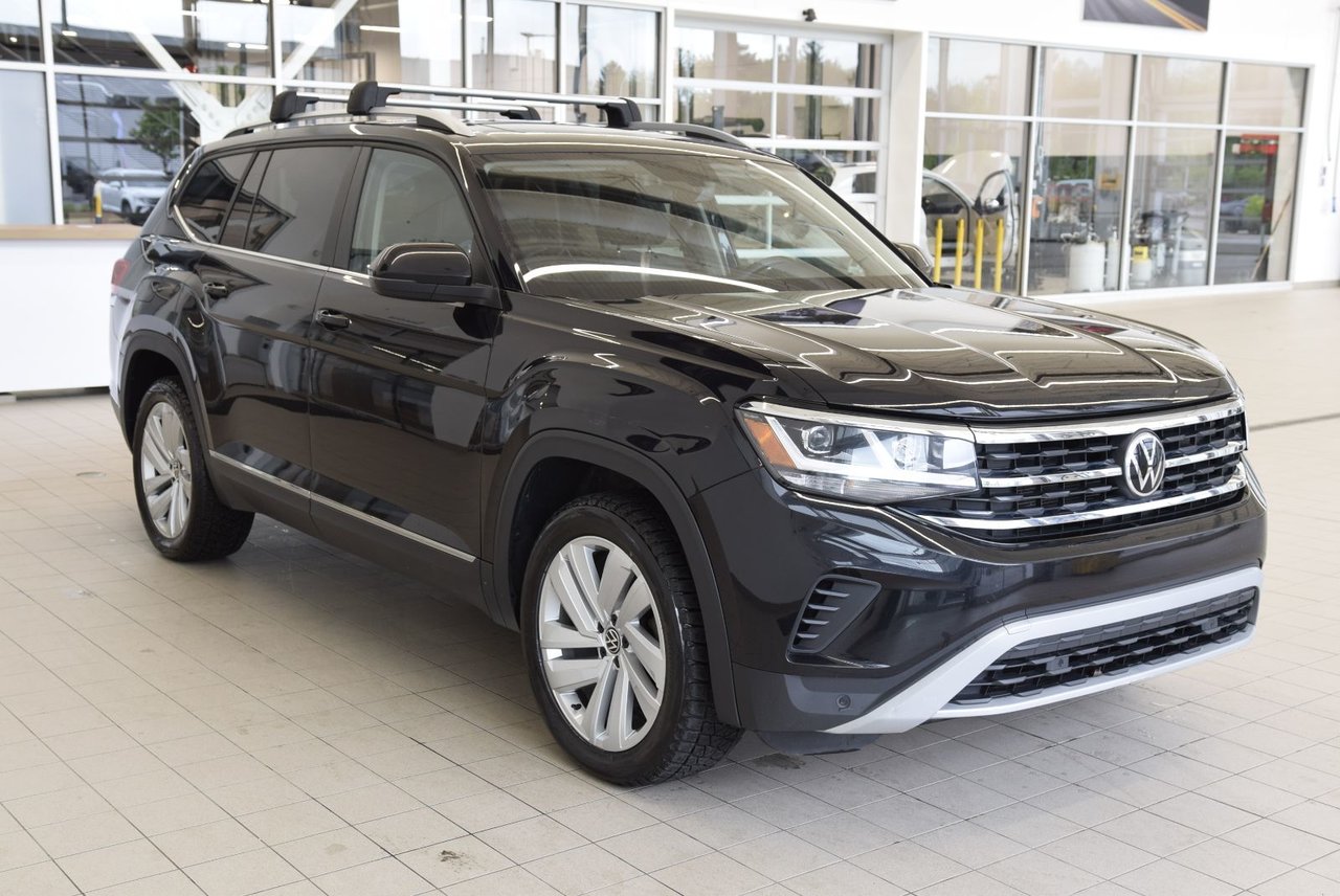 Volkswagen Atlas HIGHLINE+V6+CUIR+TOIT+LED 2021 DEMARREUR+AWD+CAMERA+