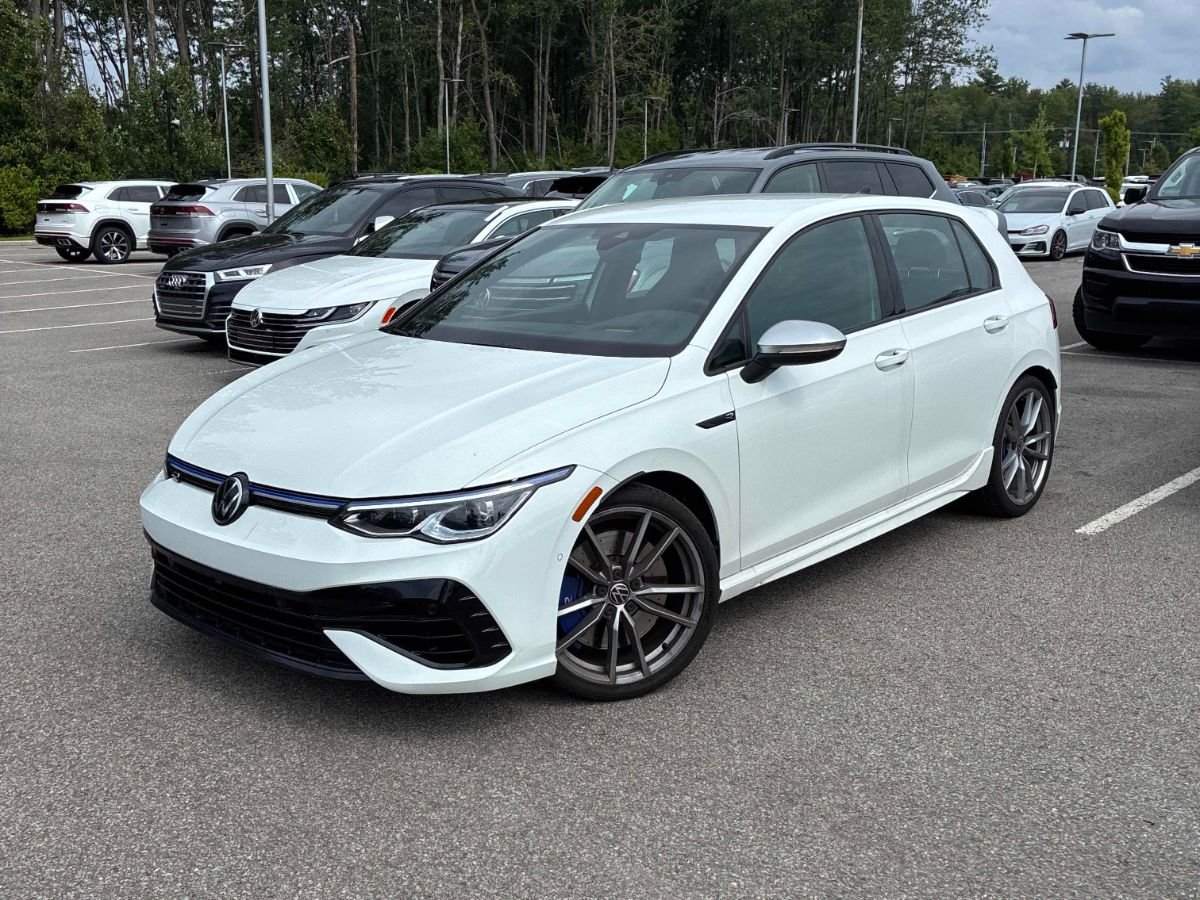 White 2024 Volkswagen Golf R Hatchback All-Wheel Drive Automatic