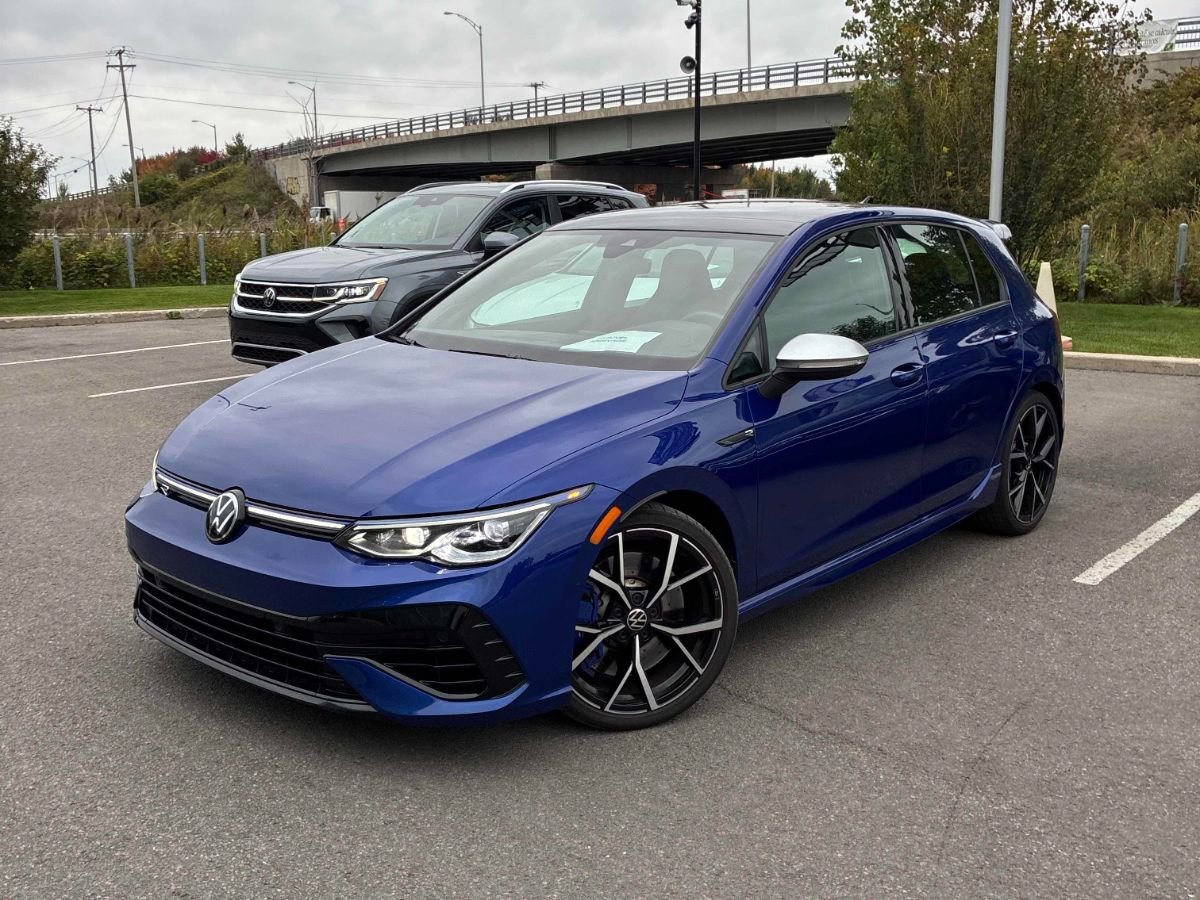Blue 2024 Volkswagen Golf R Hatchback All-Wheel Drive Automatic