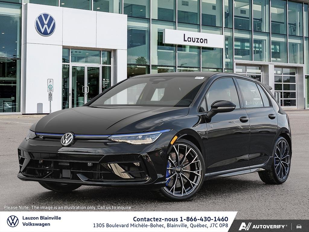 Mythos Black Metallic 2026 Volkswagen Golf R Hatchback All-Wheel Drive Automatic