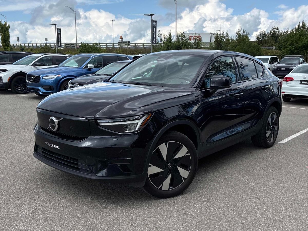 Black 2024 Volvo C40 Recharge SUV / Crossover Rear-Wheel Drive Automatic