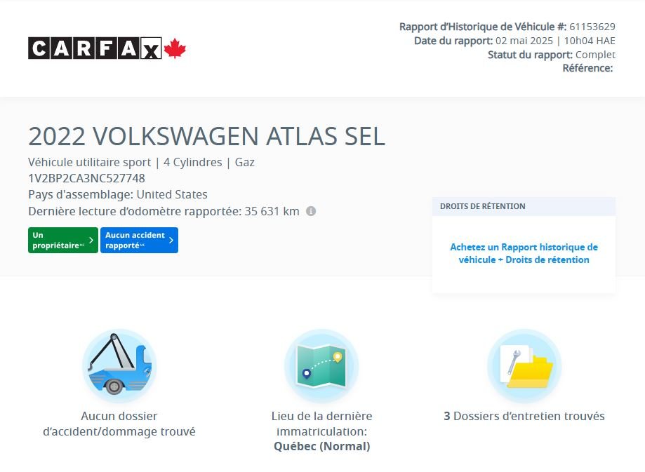 2022 Volkswagen Atlas Highline | PANO | CUIR | CARPLAY | DÉMARREUR | +++ Highline | PANO | CUIR | CARPLAY | DÉMARREUR | +++