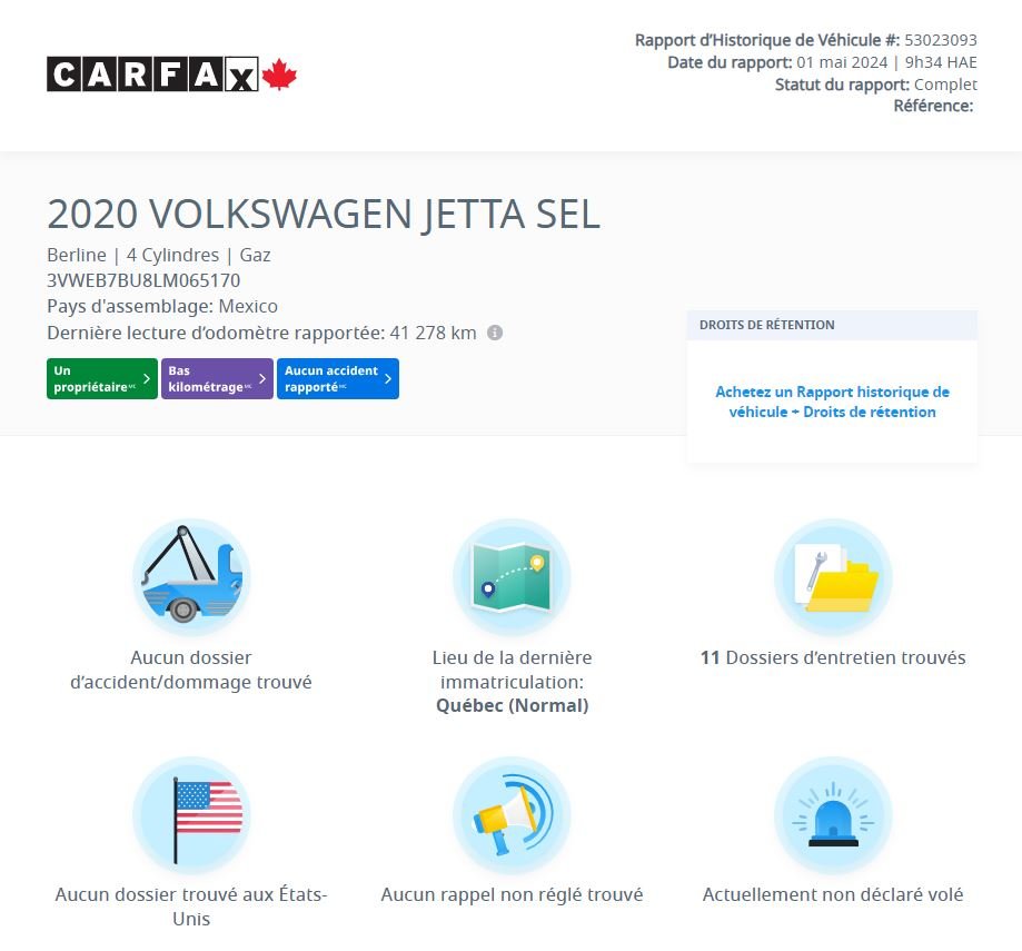 2020 Volkswagen Jetta Highline BAS KM | CUIR | TOIT | CARPLAY | CAMÉRA Highline BAS KM | CUIR | TOIT | CARPLAY | CAMÉRA