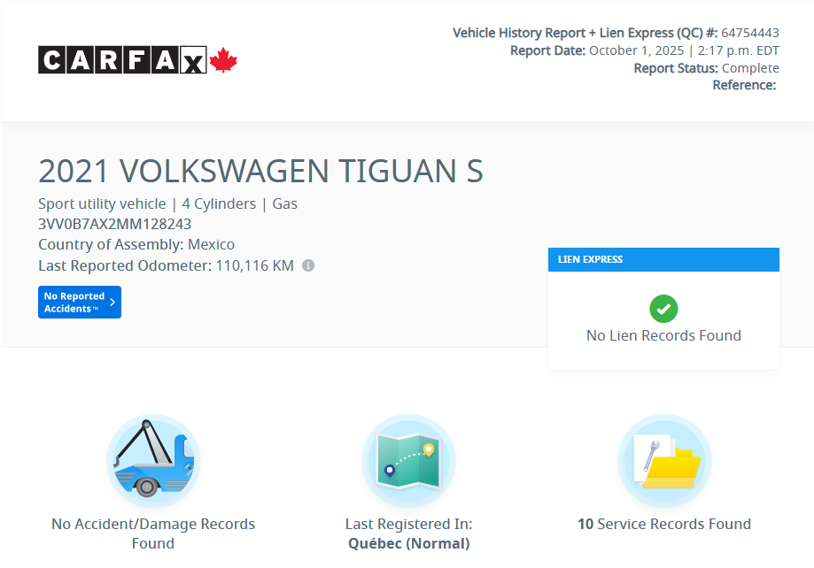 2021 Volkswagen Tiguan Trendline | AWD | CARPLAY | CAMÉRA | +++ Trendline | AWD | CARPLAY | CAMÉRA | +++