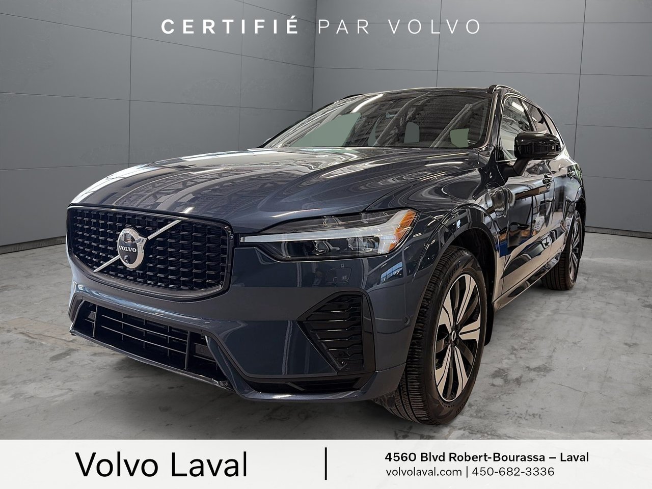 Denim Blue 2024 Volvo XC60 Recharge T8 Plus Dark Theme eAWD SUV / Crossover All-Wheel Drive Automatic