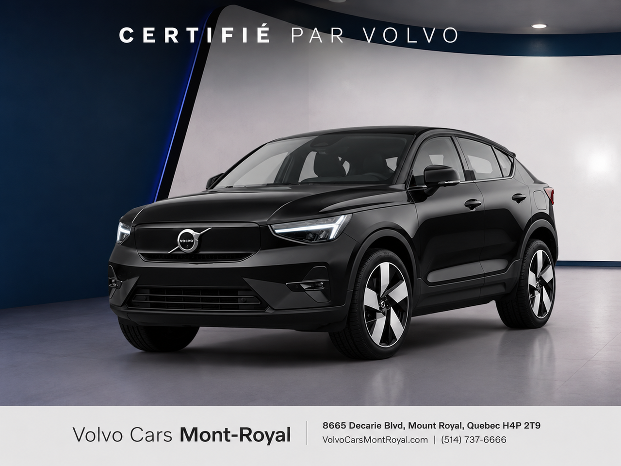 Onyx Black 2024 Volvo C40 Recharge SUV / Crossover All-Wheel Drive Automatic